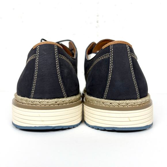 Johnston & Murphy Upton Perforated Plain Toe Hybrid Oxfords Blue Nubuck Size 13 - Picture 3 of 11